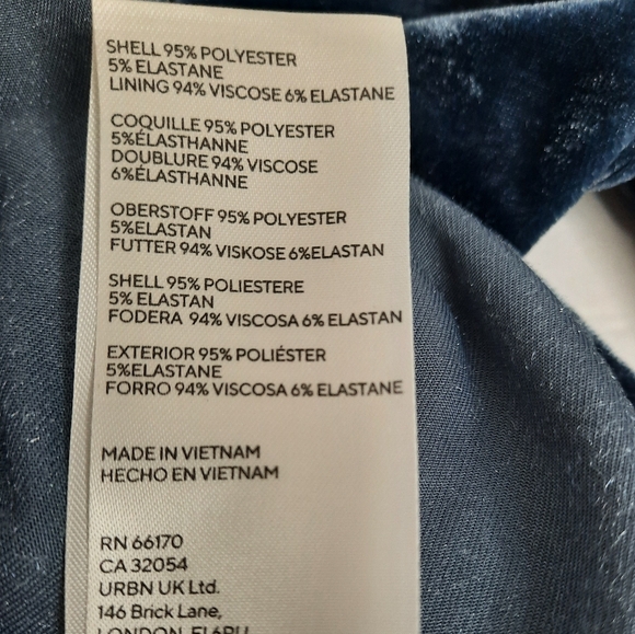 Free People Cupcake Velvet Short Sleeve Top in Outer Space (Blue Gray) - Picture 12 of 13